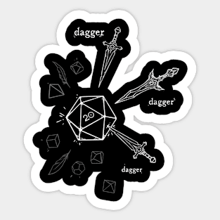 DnD - Rogues be rogues | D20 Sticker